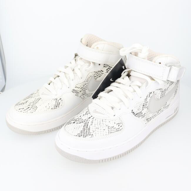 ナイキ【NIKE】310277-101 Air Force 1/エアフォースワン Mid Premium ホワイトスネーク SIZE:28.0cm メンズ/男性 ギフト プレゼント 贈り物 プレミア スニーカー 靴【中古】hのサムネイル