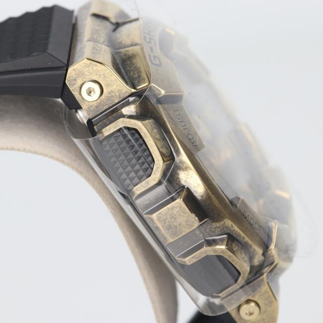 【未使用】カシオ【CASIO】GM-110VG-1A9JR G-SHOCK スチームパンク クオーツ ゴールド Gショック ビッグケース アナログ＆デジタル/アナデジ ステンレススチール/SS 樹脂バンド ギフト プレゼント 贈り物 お祝い【中古】h