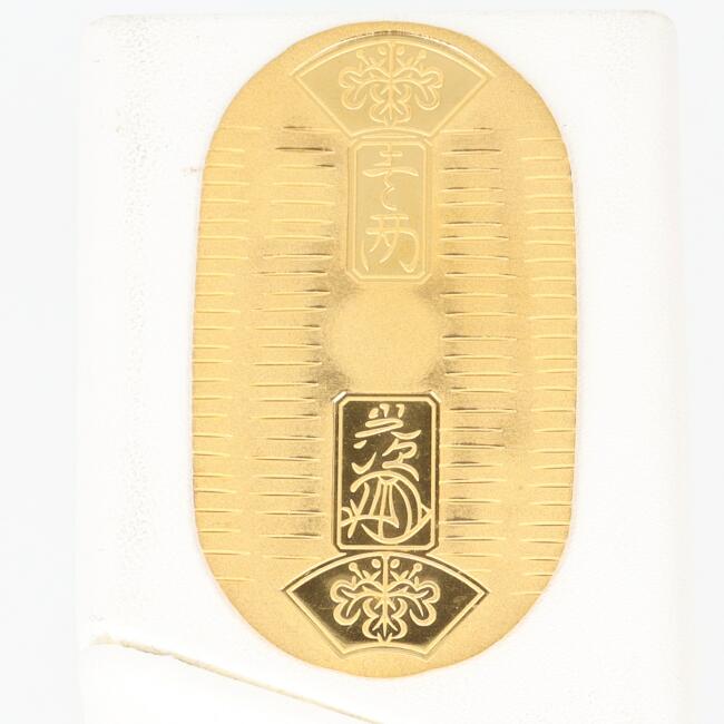 K24 純金小判型 天保小判型金 KOBAN 11.0g ゴールド 24金/999.9 プレゼント ギフト 資産 財産【中古】h