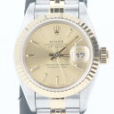 【R4年12月OH済】ロレックス【ROLEX】69173 デイトジャスト S番 SS×イエローゴールド 自動巻き ゴールド文字盤 コンビブレス レディース/女性 ブランド ギフト プレゼント【中古】h その1