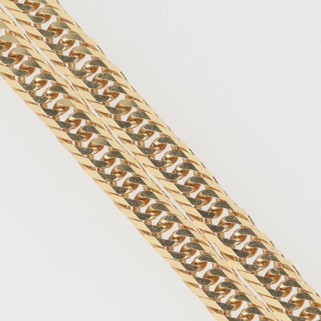 喜平 K18 8面トリプル 喜平ネックレス 10g (10.5g/40cm)八面 8面T キヘイ クラスプ レディース メンズ ユニセックス 18金 750 貴...