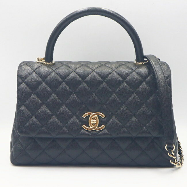 シャネル【CHANEL】A92991 ココハンドル トップハンドル マトラッセ チェーンショルダーバッグ キャビアスキン ブランド レディース/女性 ギフト プレゼント 【中古】hのサムネイル