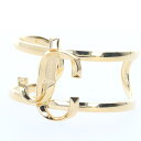 ジミーチュウ【JIMMY CHOO】JCモノグラムカフバングル ブレスレット 表記:Mサイズレディース/女性 ゴールド GP ロゴ ブランド ラグジュアリー 豪...