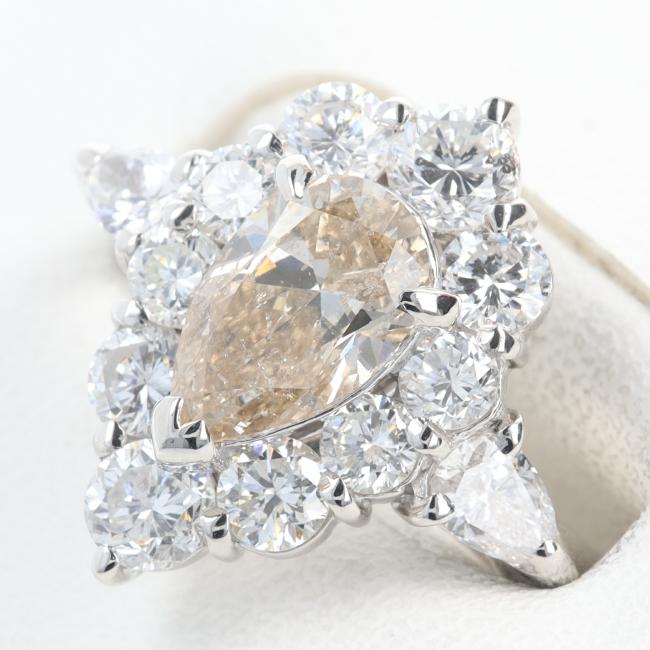 PT900 ɥ D1.66ct/D1.24ct 10/7.8g ڥ ե/ ץ/Plat...