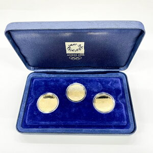 K24 2004アテネオリンピック競技大会 公式記念コインセット 3点セット 純金 GOLD COINS 10.0g ×3枚 コレクション 【中古】t
