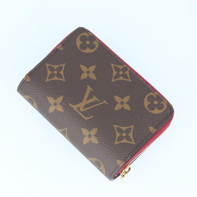 ルイヴィトン【LOUIS VUITTON】M82377 ポルトフォイユ ルー モノグラム ブラウン ピンク お財布 ウォレット レディース/女性 ギフト プレゼント お祝い ブランド【中古】h