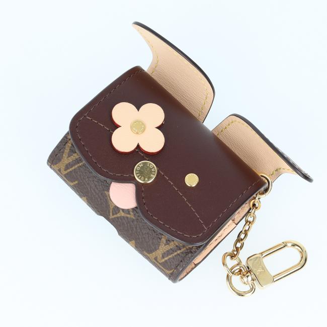 ルイヴィトン【Louis Vuitton】GI0567 エテュイ イヤホン 犬/ドッグ/dog エアポッズケース/air pods case イヤホンケース/イヤフォンケース キーフック付 ブランド ゴールド金具 メンズ/男性 レディース/女性 ギフト プレゼント【中古】h