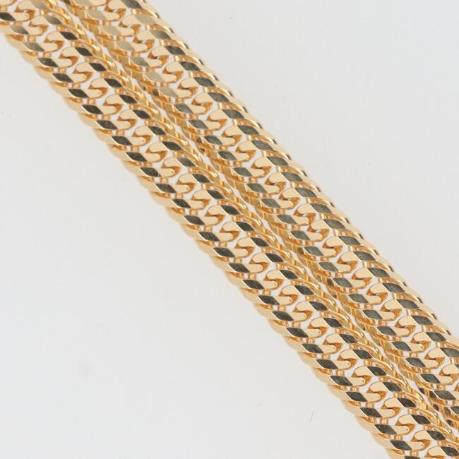 喜平 K18 12面トリプル 喜平ネックレス 10g (10.3g/40cm) 12面T キヘイ シングルストッパーレディース メンズ ユニセックス 18金 7...