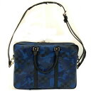 o 【LOUIS VUITTON】ポルトドキュマンボワヤージュ N41507 ダミエコバルトカモフラージュ ブラック ショルダーバック ビジネスバック メンズ 男性 紳士用 青色 【ルイヴィトン】【質屋かんてい局小山店】31014449318-15o-a(4)