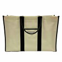 O 【バレンシアガ】 【BALENCIAGA】 ハードウェアラージトートバッグ 671403 大きめバッグ キャンバスレザー ホワイト レザー 女性 レディース 男性 メンズ 送料無料 中古【かんてい局小山店】T2500620-o-a(4)