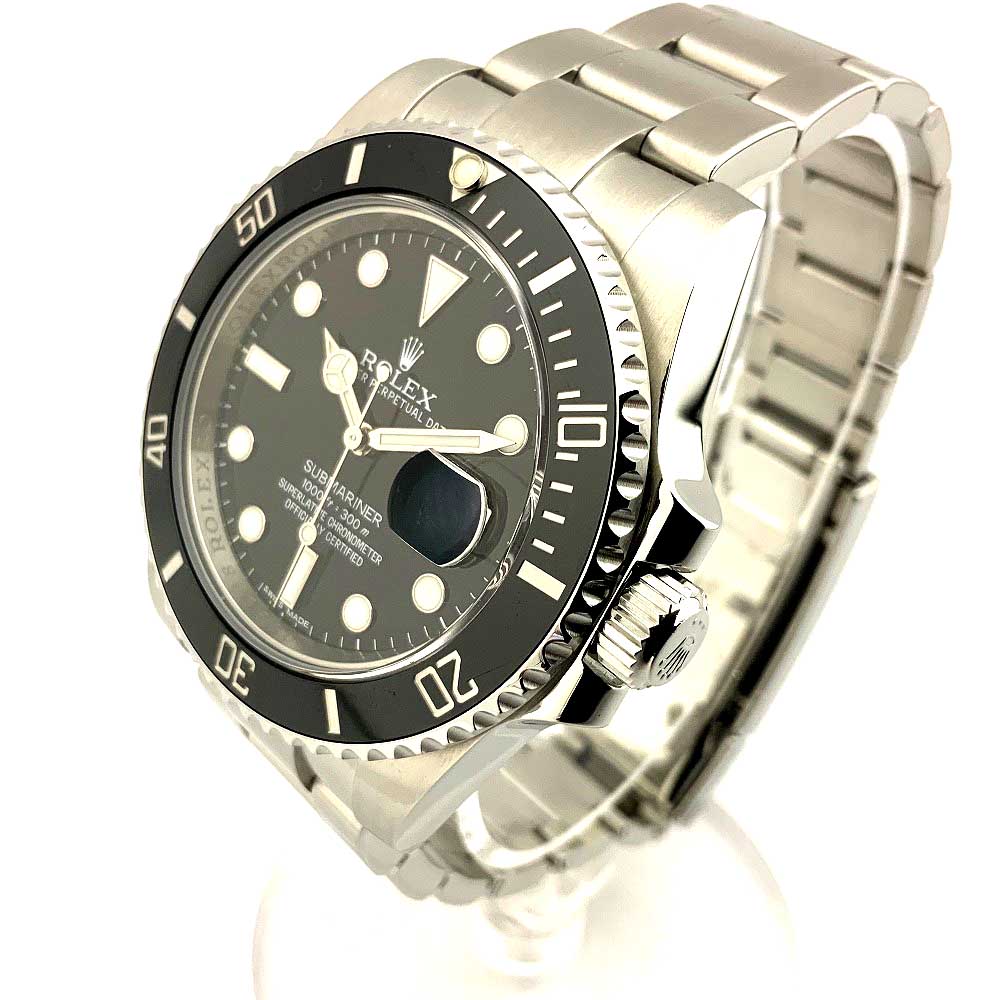 o ROLEX【ロレックス】　116610LN サブマリーナーデイト　SS 自動巻き　梨地　メンズ　黒　ランダム　ダイバーズ　時計　外装仕上済　人気商品 定番　ダイバーズ 中古【かんてい局小山店】31000040318-12o-m