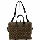 o 【LOUIS VUITTON】ポルトドキュマンジュール M40868 モノグラムマカサー ブラウン ブラック ショルダーバック ビジネスバック メンズ 男性...