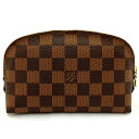o 【LOUIS VUITTON】ポシェットコスメティック N47516 ダミエ エベヌ ブラウン 化粧ポーチ レディース 女性 茶色 お洒落 ポーチ【ルイヴ...