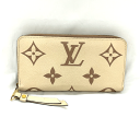 N 【中古】【LOUIS VUITTON】【ルイヴィトン】 ジッピーウォレット M80116 SP5200 バイカラーモノグラム アンプラントレザー クリーム×...