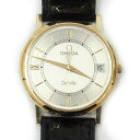 N【中古】【OMEGA】 オメガ 　デビル　クオーツ時計　7320.34　腕時計 　18K×ステンレス×レザー　イエローゴールドケース×シルバー文字盤×ブラックベルト 　稼働品　外箱/箱（劣化）/ギャラ　メンズ　ブランド時計　人気　 かんてい局那須塩原店 ★3100005-84n