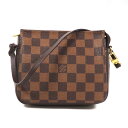 N【中古】【LOUIS VUITTON】ルイヴィトン トゥルースメイクアップ N51982 SP1022 エベヌ ダミエ メイクポーチ 小物収納 レディース 化...