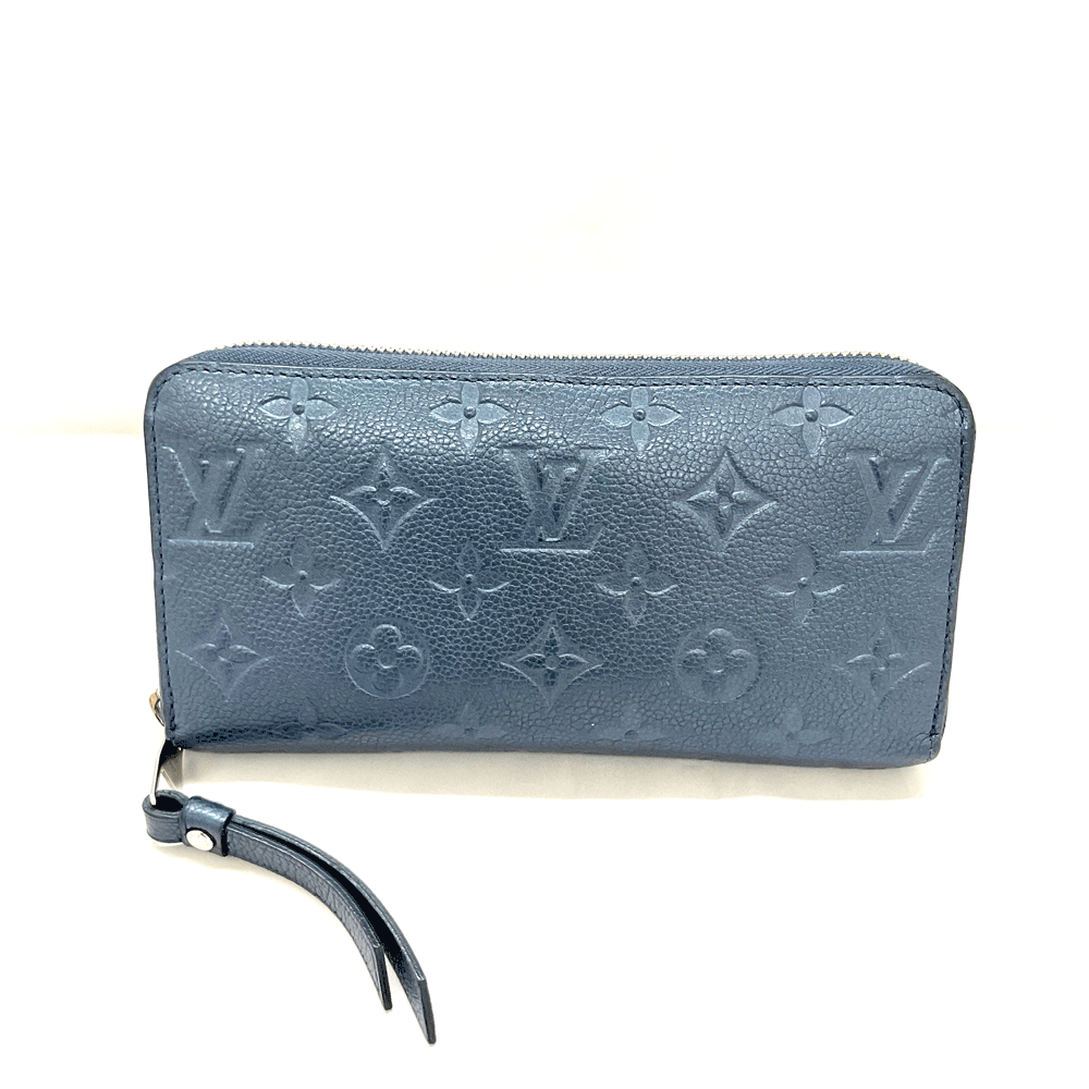 N 【中古】【LOUIS VUITTON】【ルイヴィトン】 ジッピーウォレット M80958 RFID アンプラント ブルーメタリック メンズ財布 レディース 財布 ラウンドファスナー長財布 ブランド財布 かんてい局那須塩原店★3101558-383n
