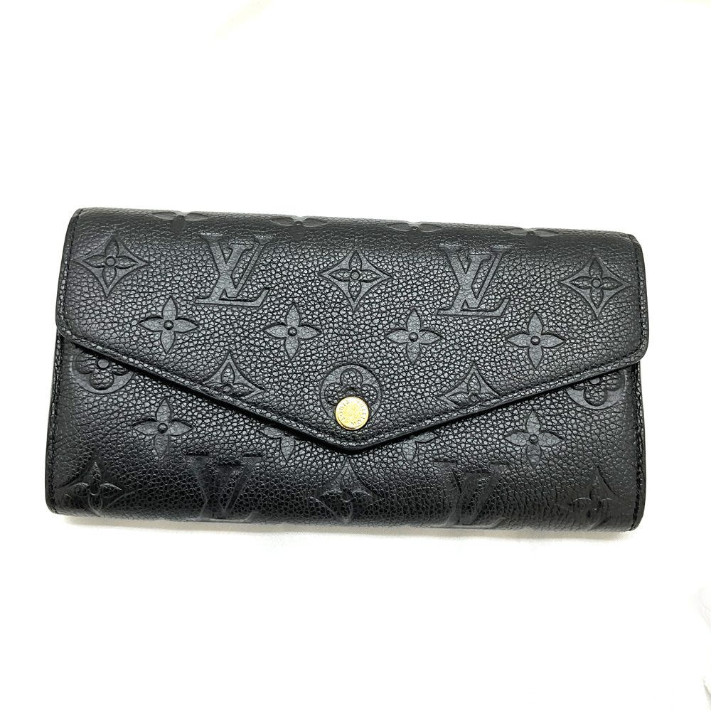 N【中古】【LOUIS VUITTON】ルイヴィトン ポルトフォイユ・サラ M82257 RFID アンプラント ノワール レディース財布 メンズ財布 ブランド財布 ブランド財布 二つ折り長財布 送料込 質屋かんてい局那須塩原店★3101897-286n