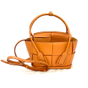 N【BOTTEGA VENETA】ボッテガベネタ ミニザアルコハンドバッグ 660606 カーフレザー オレンジ系 ハンドバッグ ショルダーバッグ レディースバ...