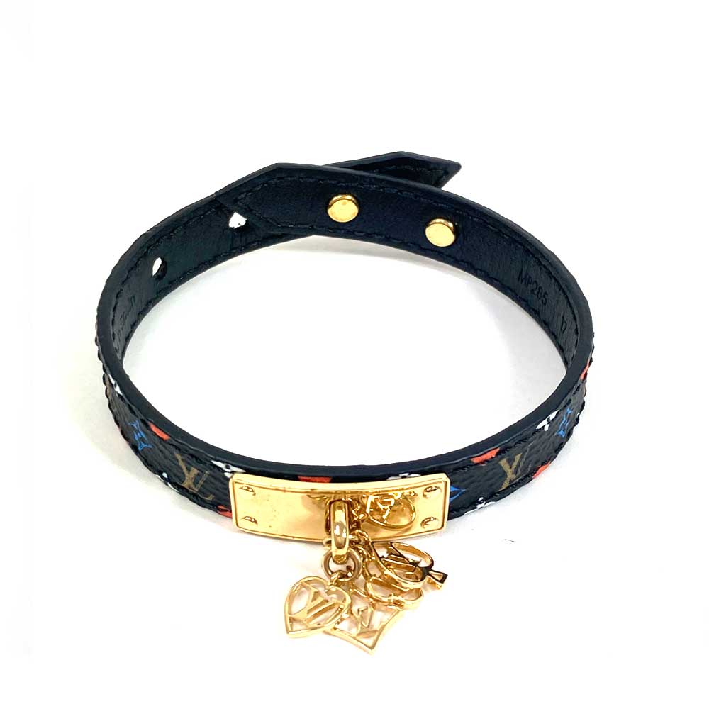 N【中古】【LOUIS VUITTON】ルイヴィトン　ブラスレゲームオンコレクション　MP285　腕回り約15～18cm..