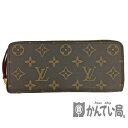 T【LOUIS VUITTON】 ポルトフォイユ クレマンス M60742 モノグラム フューシャ ラウンドファスナー 長財布 定番 スリム 普段使い ブラウン 女性 レディース 中古【ルイ ヴィトン】【質屋かんてい局宇都宮戸祭店】31015589317-91ts