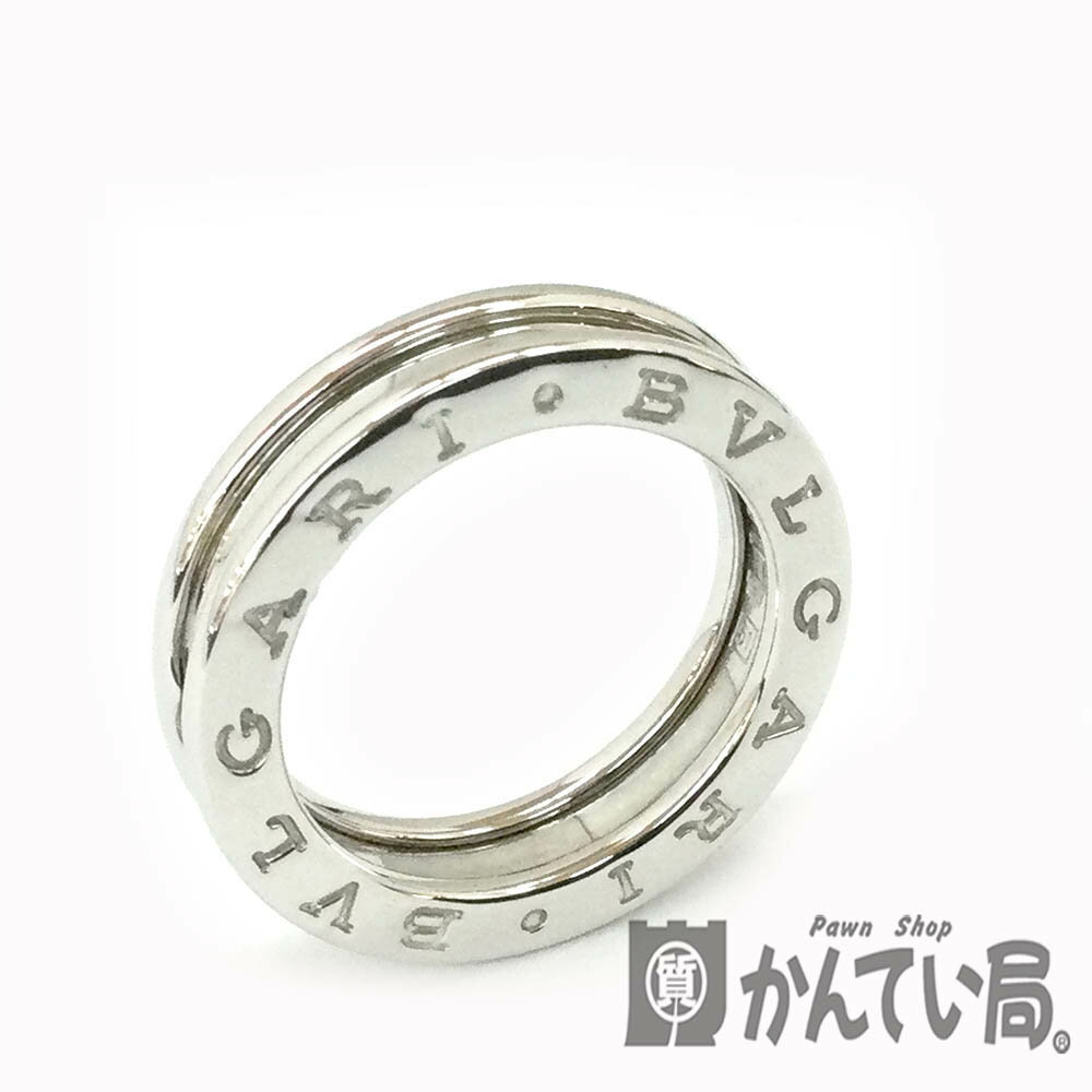 T【BVLGARI】 B-Zero -1 1バンドリング　ビーゼロワン　750　51サイズ WG ホワイトゴールド　指輪　約11号　総重量7.2g　 レディース　アクセサリー シルバーカラー　外箱有　箱有　仕上済【大特価価格】【かんてい局宇都宮戸祭店】【ブルガリ】31034089317-2t-h