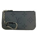 T【LOUIS VUITTON】ポシェットクレ　M80905　モノグラムエクリプス・リバース　グレー　ブラック　小銭入れ　キーホルダー　チャーム　メンズ　レディース　男女兼用　中古【ルイ ヴィトン】【大特価価格】【かんてい局宇都宮戸祭店】31022369317-16tn