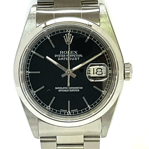 N【中古】【ロレックス】デイトジャスト 16200 自動巻き SS ステンレス Y番2002年頃製造 シルバーカラー×ブラック文字盤 2024年8月オーバーホール・仕上げ済み 100M防水 外箱/箱/コマ/ギャラ付属 メンズ 腕時計 質屋かんてい局那須塩原店★31000049316-125n N【中古】【ロレックス】デイトジャスト 16200 自動巻き SS ステンレス Y番2002年頃製造 シルバーカラー×ブラック文字盤 2024年8月オーバーホール・仕上げ済み 100M防水 外箱/箱/コマ/ギャラ付属 メンズ 腕時計 質屋かんてい局那須塩原店★31000049316-125n