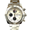 N【中古】【BREITLING】【ブライトリング】アベンジャー2 自動巻き A339GJAPSS 日本限定500本モデル 240/500 腕回り最大約20.5cm シルバー×ホワイト文字盤 2023.5月OH×仕上済 300M防水 那須塩原店 3100012-9n