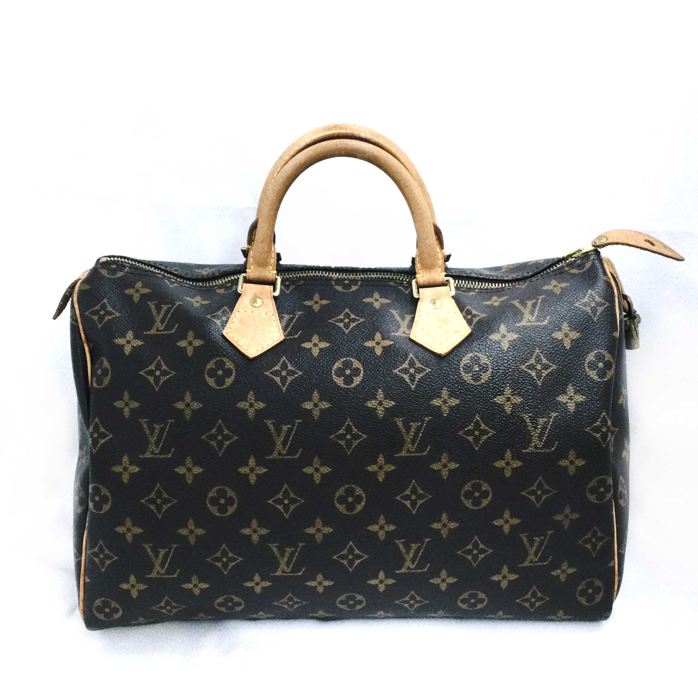 N【中古】【LOUIS VUITTON】ルイ ヴィトン　スピーディ35　M41524　TH1022　モノグラム　ブラウン系　ボストンバッグ　ハンドバッグ　レディース　ブランドバッグ　旅行　普段使い　布袋付属　質屋かんてい局那須塩原店★3100314-150n