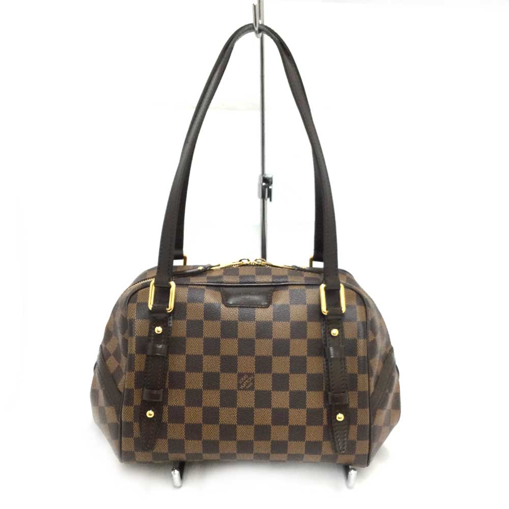 N【中古】【LOUIS VUITTON】ルイヴィトン　リヴィトン　N41157　DU0161　ダミエ　エベヌ　ブラウン系　ハンドバッグ　肩掛けバッグ　ブランドバッグ　本体のみ　送料無料　特別価格　質屋かんてい局那須塩原店★3100427-293n