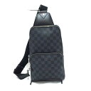 N 【LOUIS VUITTON】ルイ ヴィトン アヴェニュースリングバッグ N41719 MB1159 ダミエ グラフィット ショルダーバッグ ボディーバッグ...