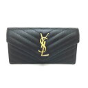 N【中古】【SAINT LAURENT】サンローラン　二つ折り長