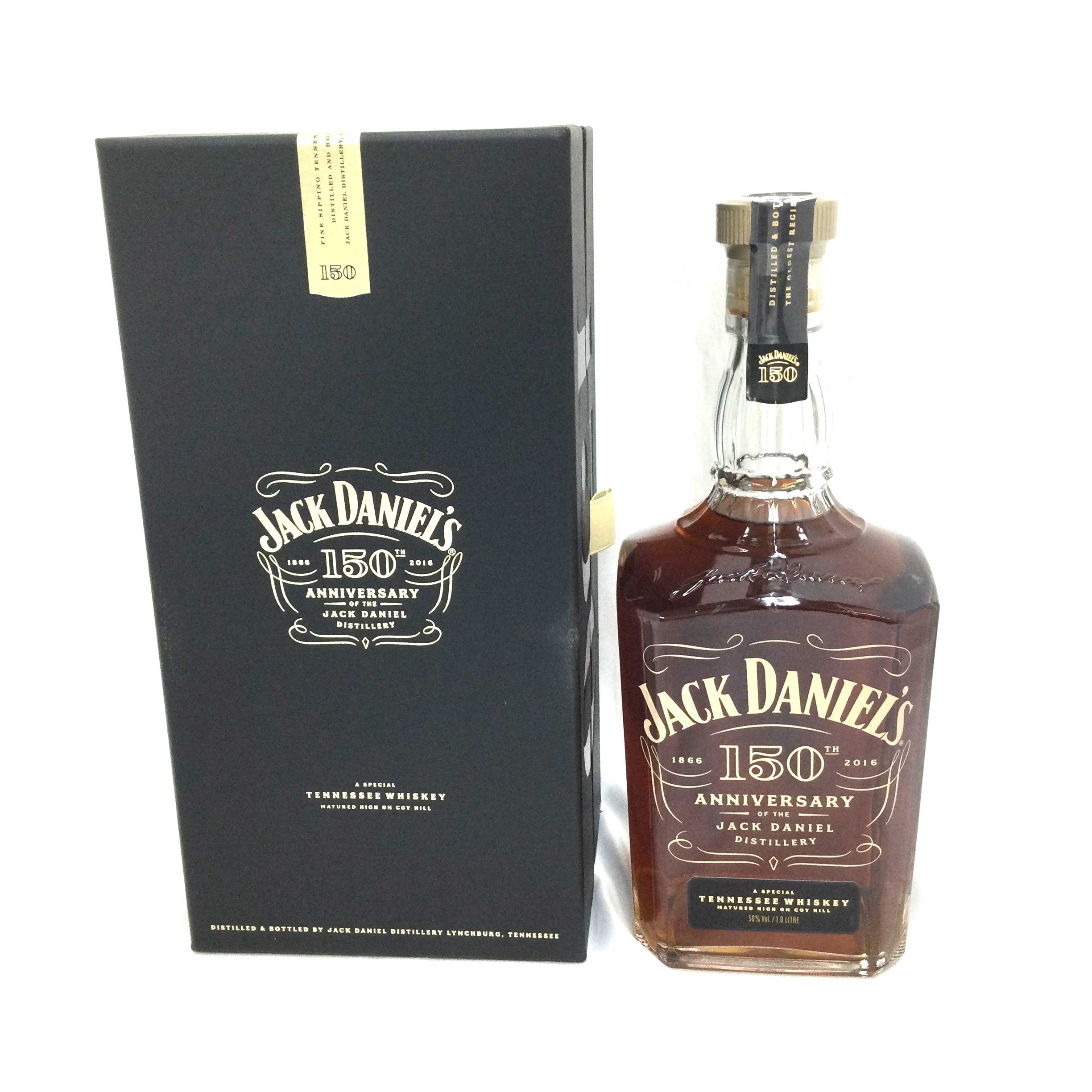 N【中古】【ウイスキー】ジャックダニエル150周年記念ボトル　1000ml 　50%　スコッチウイスキー　原産国アメリカ合衆国　未開封　古酒　洋酒　モルトグレーン　インテリア　質屋かんてい局那須塩原店 3105752-90n