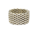 N【中古】【TIFFANY&Co.】ティファニー SV925 サンセットメッシュリング 約8号 シルバー 総重量約7.7g メンズリング レディースリング 男女...
