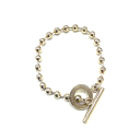 N【中古】【GUCCI】【グッチ】SV925ボールチェーンブレスレット 腕回り約16cm シルバーブレス 男女兼用 アクセサリー ブランド小物 メンズブレスレット レディースブレス ブランドアクセサリー SV925 質屋かんてい局那須塩原店★R2502514