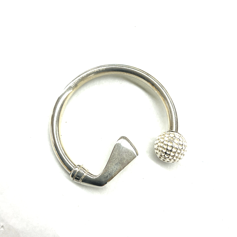 N【中古】【TIFFANY&Co.】ティファニー　SV925　ゴルフデザインキーリング　シルバーカラーキーリング　ブランドキーリング　質屋かんてい局那須塩原店 R2500988