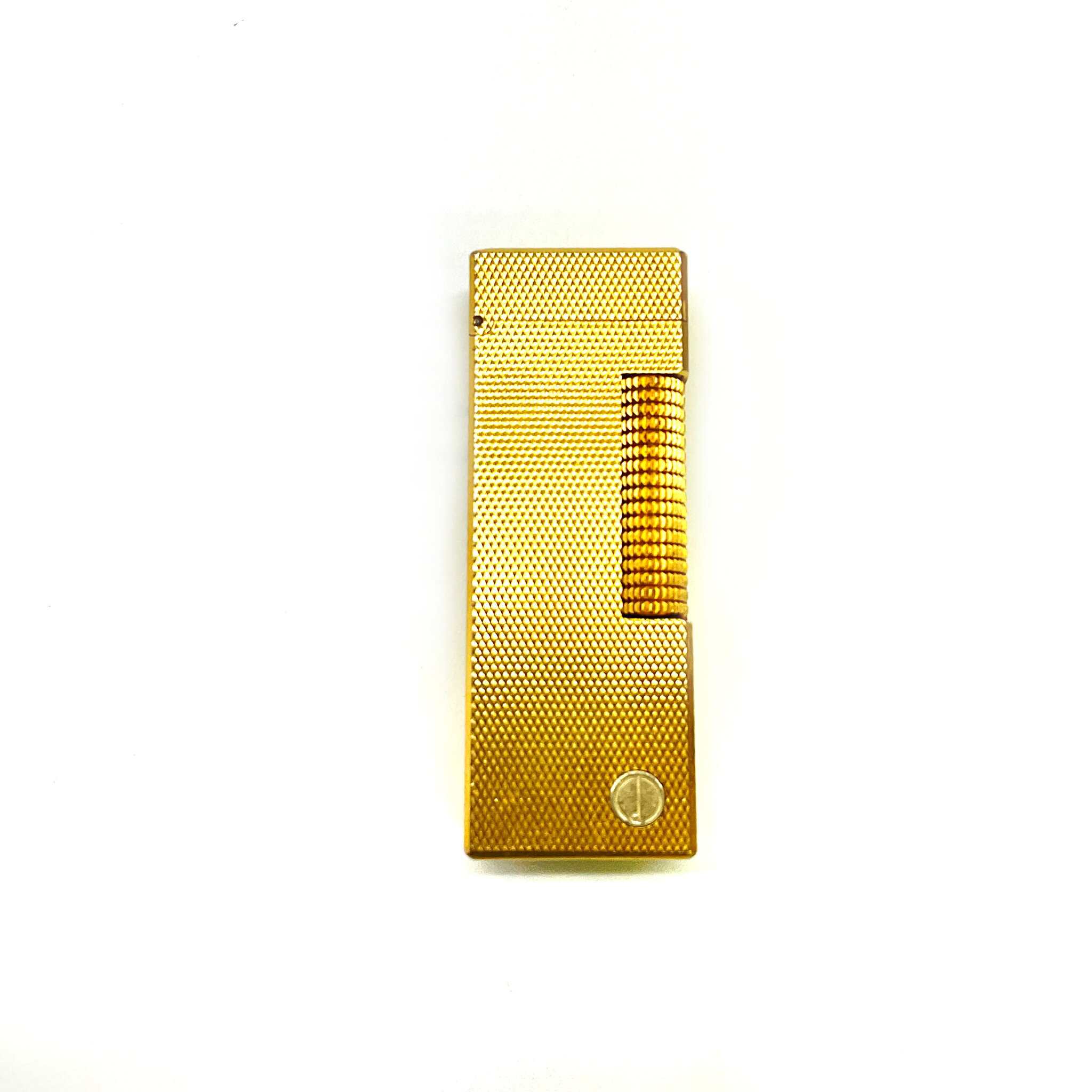 N【中古】【DUNHILL】【ダンヒル】ガスライター ローラー式 ゴールドカラー スイス製 着火確認済み 燃料残量不明 本体のみ 質屋かんてい局那須塩原店★3103100-27n