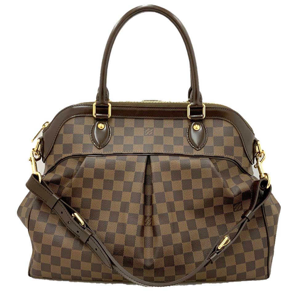 o【中古】【LOUIS VUITTON】【ルイ ヴィトン】 ハンドバッグ ダミエ・エベヌ トレヴィGM N51998 バッグ 2wayショルダーバッグ レッド 送料無料 【中古】かんてい局小山店 22-2264o-m