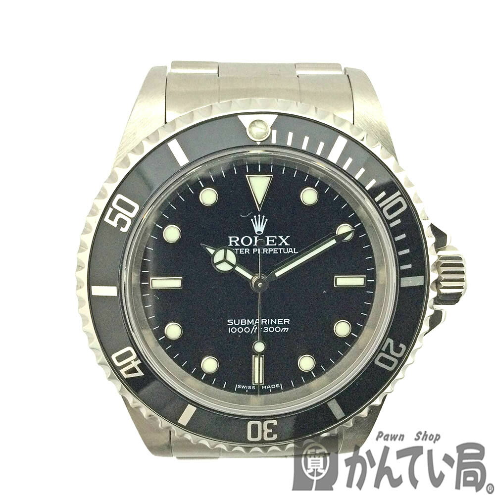 T【ROLEX】サブマリーナ・ノンデイト　14060M　ブラック文字盤　ステンレス　自動巻　スポーツモデル　メンズ　　　【ロレックス】【質屋かんてい局宇都宮戸祭店】21-3620t