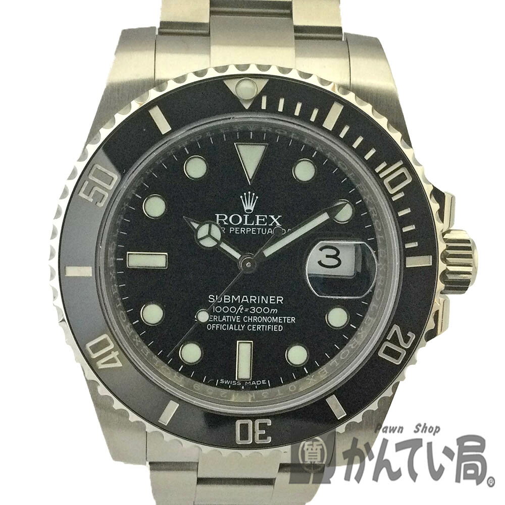 T【ROLEX】サブマリーナ・デイト　11610LN　ブラック　ステンレススチール　自動巻き　オートマチック　スポーツモデル　　ビジネス　普段使い　腕時計　ウォッチ　高級　ブランド　男性　メンズ【中古】【ロレックス】【質屋かんてい局宇都宮戸祭店】22-1973t-ht