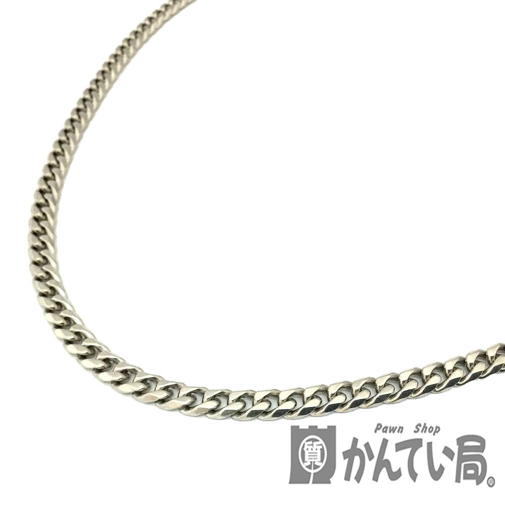 T【Pt1000】喜平6面Sネックレス　純Pt 　プラチナ1000　シングル　総重量約100.6g　約60.5cm　男女兼用　ロングネックレス　メンズネックレス　6メン 資産【大特価価格】【かんてい局宇都宮戸祭店】31032069317-2t-h