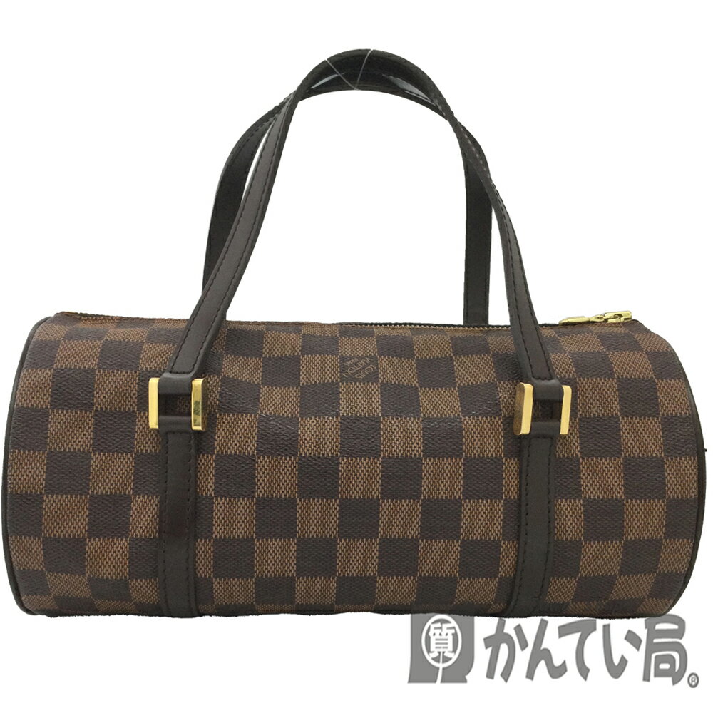 T【LOUIS VUITTON】パピヨン26 N51304 ダミエ エベヌ ハンドバッグ レディースバッグ ブラウン 茶色 定番 人気 可愛い オシャレ お出かけ 外出 ミニボストン 手持ちバッグ 中古【ルイ ヴィトン】【大特価価格】【かんてい局宇都宮戸祭店】31003149317-35t-tk