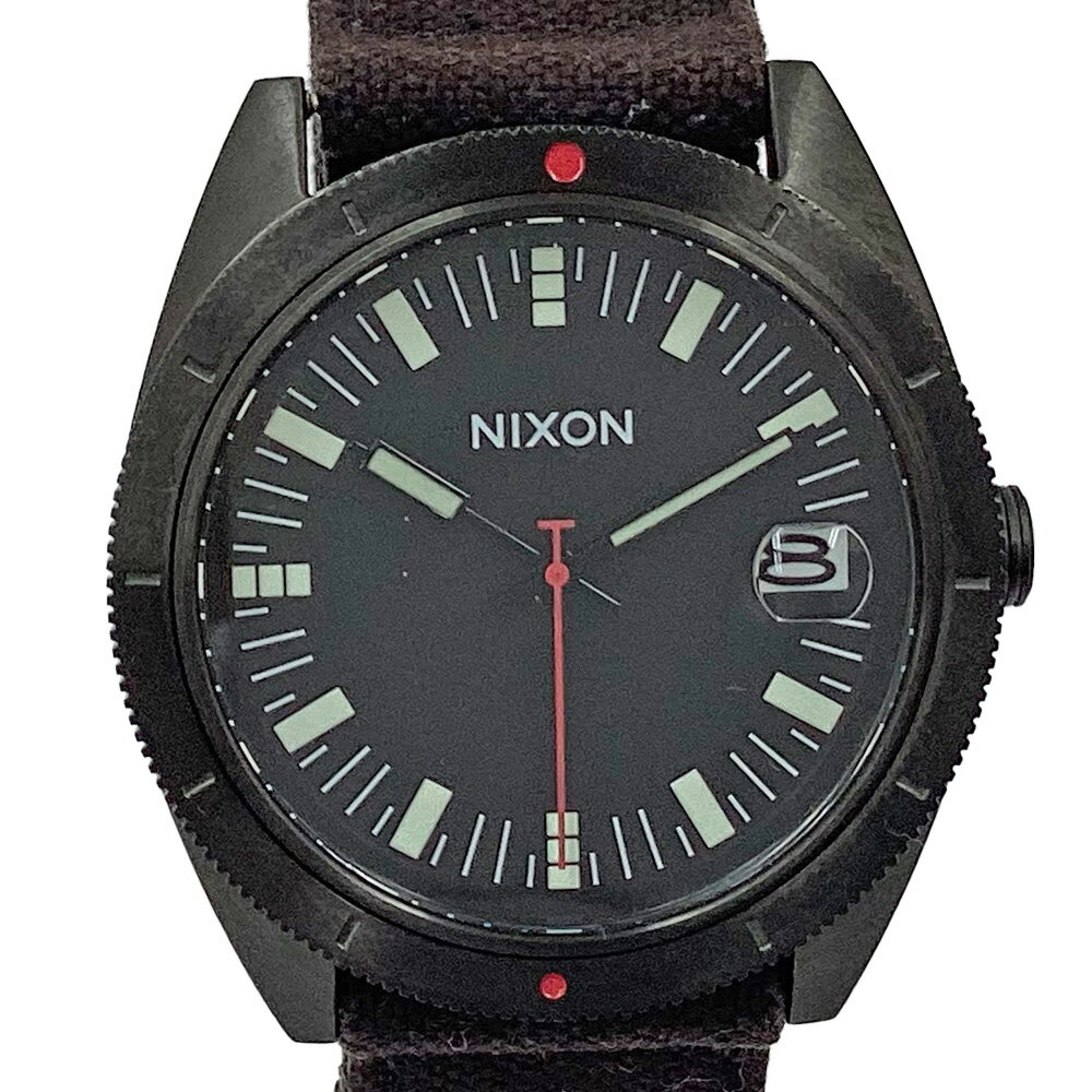 K NIXON 腕時計 NA355001 ブラック文字盤 ステンレス 電池 クォーツ ビジネス 送料無料 お買い得 お値打ち品 シンプル ファッション時計 腕時計 ニクソン 中古 質屋かんてい局 鹿沼店 31000769310-13k