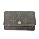 K LOUIS VUITTON ルイ ヴィトン 6連キーケース M62630 RFID ICチップ 本体のみ 送料込 ミュルティクレ6 モノグラム ブラウン 茶...
