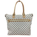 K　LOUIS VUITTON　サレヤMM　N51185　DU0056　　ダミエ　アズール　ホワイト　トートバッグ　ハンドバッグ　肩掛け　送料無料　お買い得　特別価格　レディース　女性用　定番　ルイヴィトン　中古　質屋かんてい局　鹿沼店　31005409310-159k