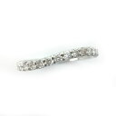 K ハーフエタニティリング Pt900 送料込 約7号 D0.25ct 約1.9g 指輪 リング アクセサリー 女性 色石 宝石 レディース ノンブランド お買い得 特別価格 中古 質屋かんてい局 鹿沼店 31031729310-445k