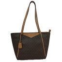 K MICHAEL KORS トートバッグ 30S8GN1TN3 MK柄 ブラウン レザー 肩掛け レディース マイケルコース 中古 質屋かんてい局 鹿沼店 31006039310-11k(4)