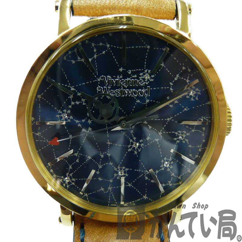 K　Vivienne Westwood　フォローザスターズ　VW28D9-64-F　外箱　箱　ギャラ　文字盤ブルー系　クォーツ　電池　ファッション　レディース　女性　ヴィヴィアンウエストウッド　特別価格　お買い得　中古　質屋かんてい局　鹿沼店　31000030310-9k その1