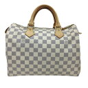 K　LOUIS VUITTON　スピーディ30　N41533　MB1103　布袋　鍵　送料込　お買い得　特別価格　ダミエ　アズール　ボックスバッグ　ボストンバッグ　メンズ　ルイ ヴィトン　中古　質屋かんてい局　鹿沼店　31003149310-139k